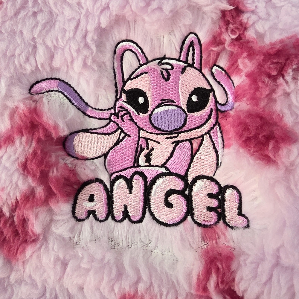 Disney × Primark - Pink Plush Sherpa Pullover with Stitch Angel Character Logo - Picture 3 of 7